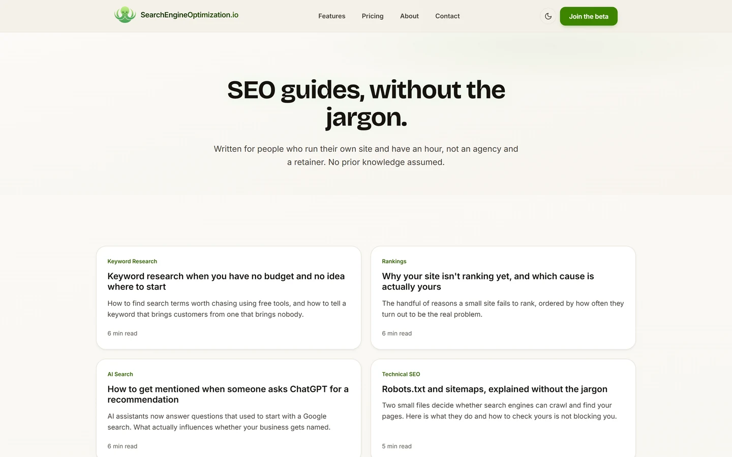 SearchEngineOptimization — Guides